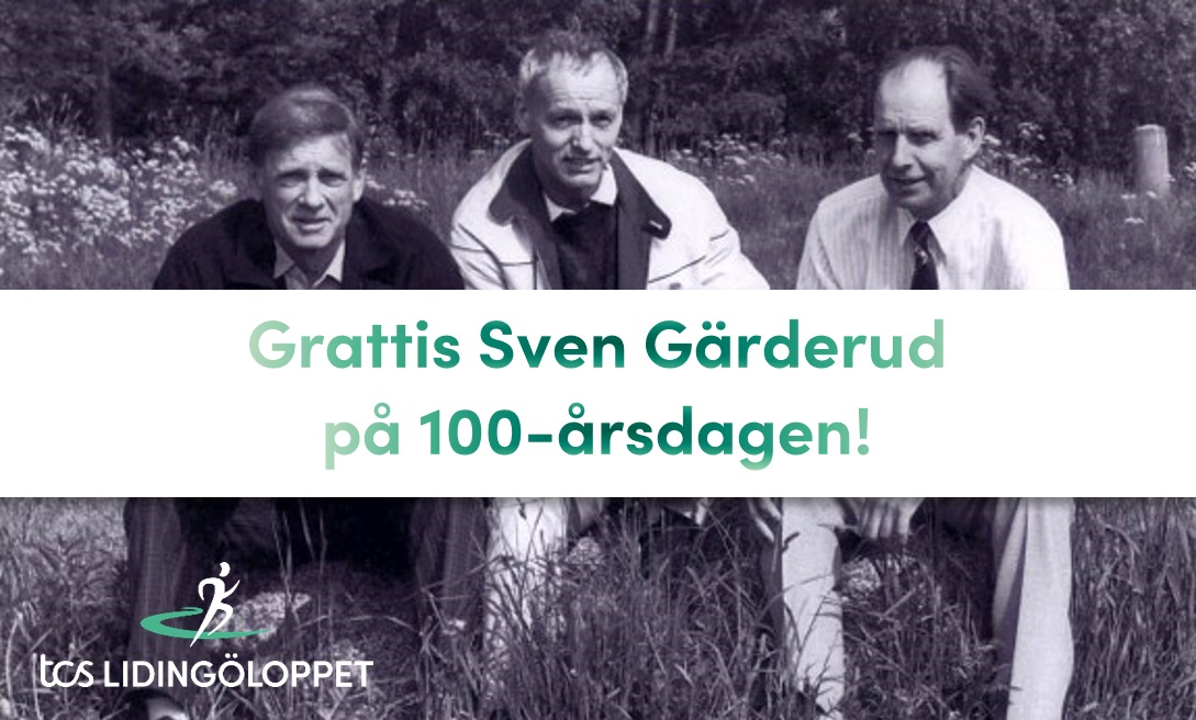 Grattis till Lidingöloppets grundare Sven Gärderud på 100-årsdagen!